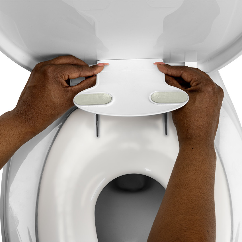 Réducteur de toilette Flip & Sit blanc 