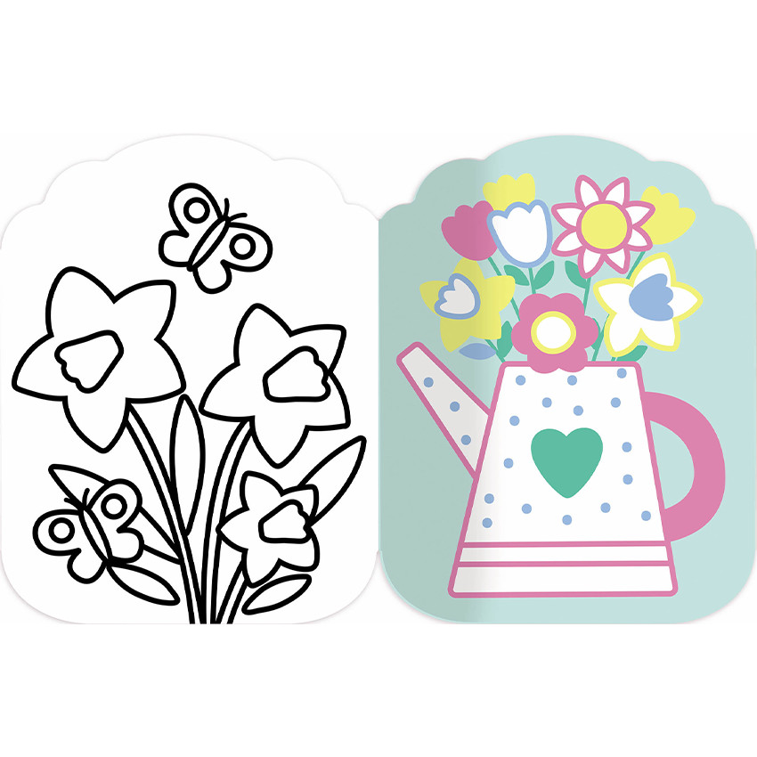 Boek FR Pasen "Je colorie dans dépasser" 3jaar+ Zonder tekst 