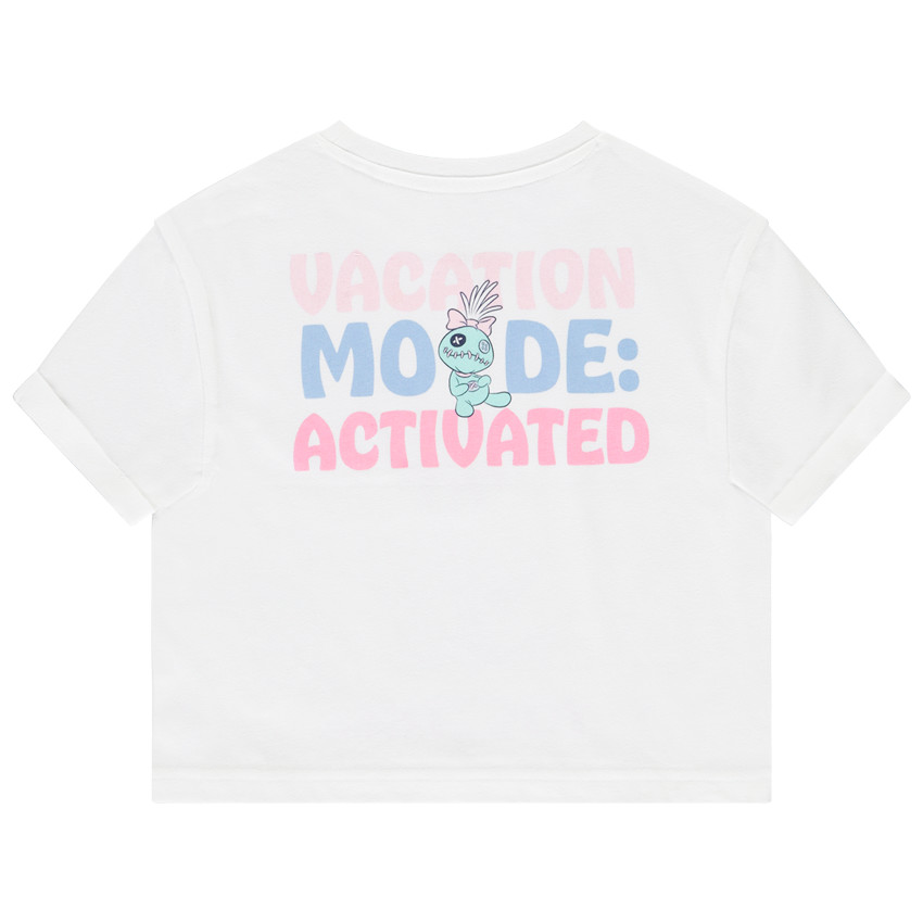 T-shirts manches courtes Stitch & Angel Disney pour fille 