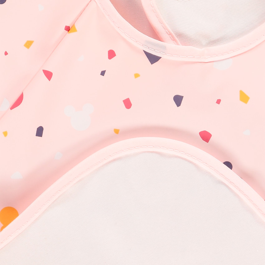 Bavoir tablier à manches longues Disney Minnie à scratch 