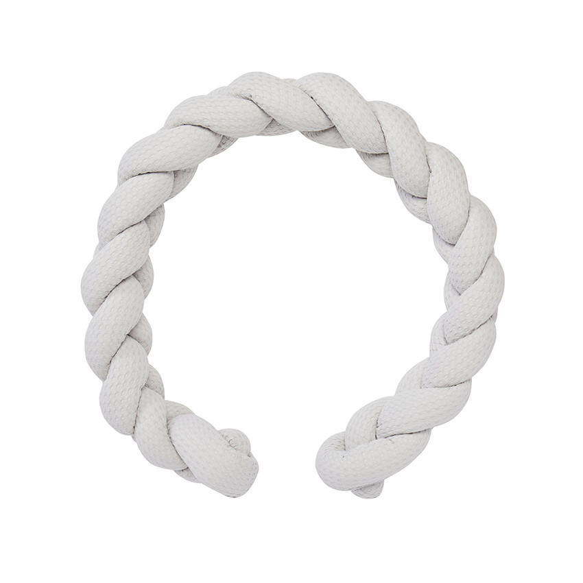 Tresse décorative ouatinée en coton gaufré nuage 200 cm  