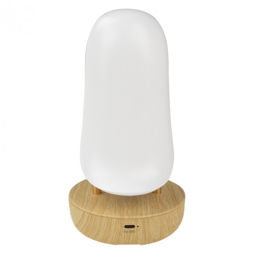 Veilleuse LED Toucan avec enceinte Bluetooth Blanc 