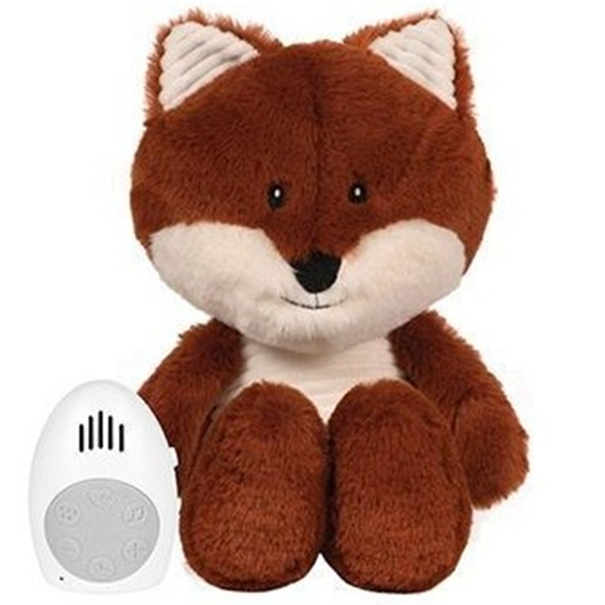 Doudou battements de coeur - Renard Robin - Orange - à piles 