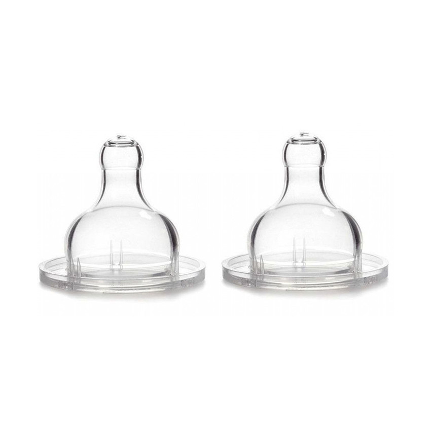 Lot de 2 tétines 4/24 mois - Débit rapide 