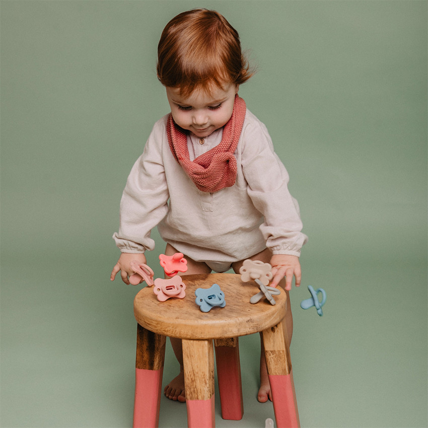 Speen siliconen Colour Essence SX Pro 6-18M Smoothie Vlinder roze 