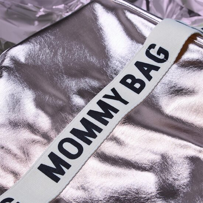 Luiertas Mommy Signature Pop Party Metaal Zilver 