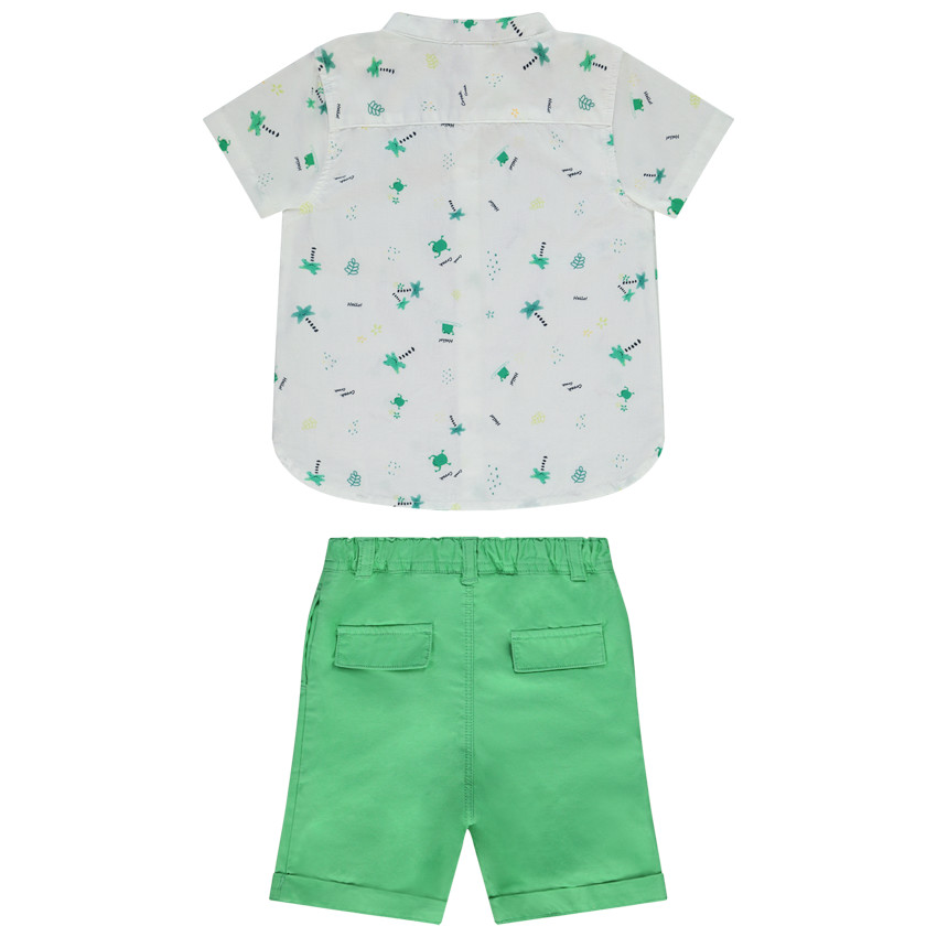 Ensemble 2 pièces avec chemise imprimée pour bébé garçon 