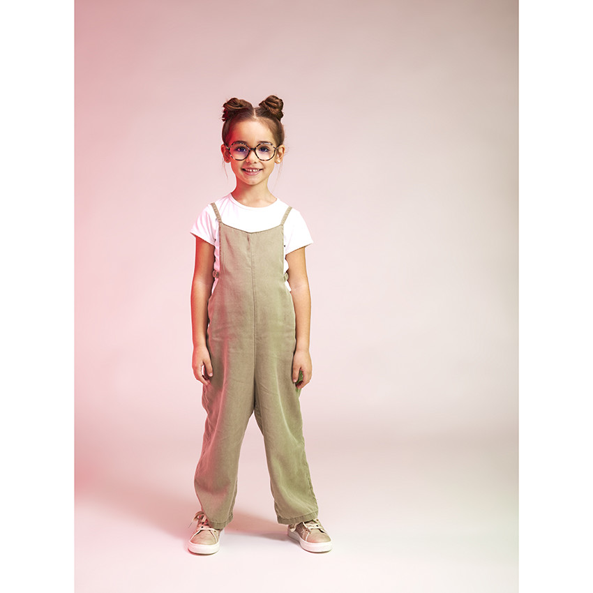 Combinaison longue unie en lyocell pour fille 