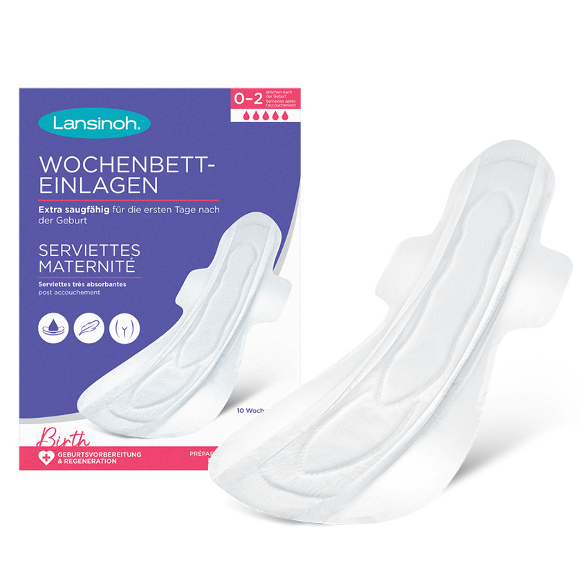 Pack de 10 serviettes post-partum Extra-Absorbantes 