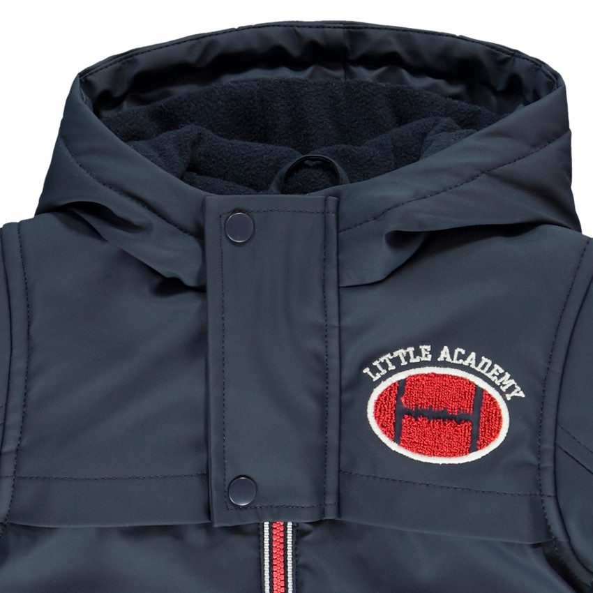 Parka gomme avec capuche pour bébé garçon 