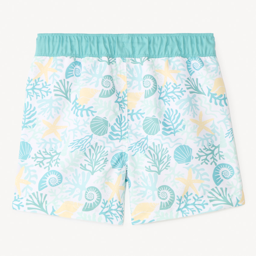 Zwemshort met schelpenmotief jongens 