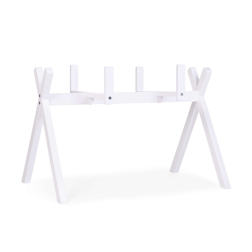 Support de couffin Moïse 2 en 1 Tipi blanc 