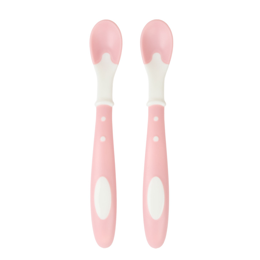 Set de 2 cuillères thermosensibles Miamix - Rose 