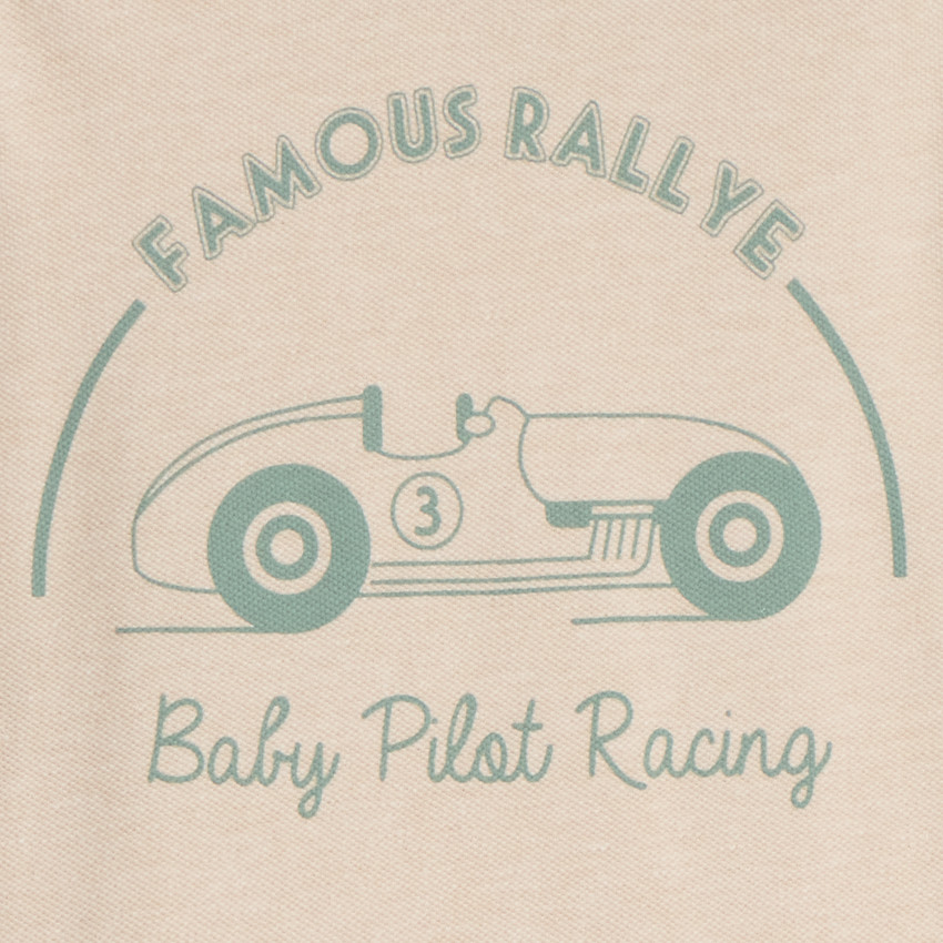 Langarm T-shirt met auto-print voor babyjongen 