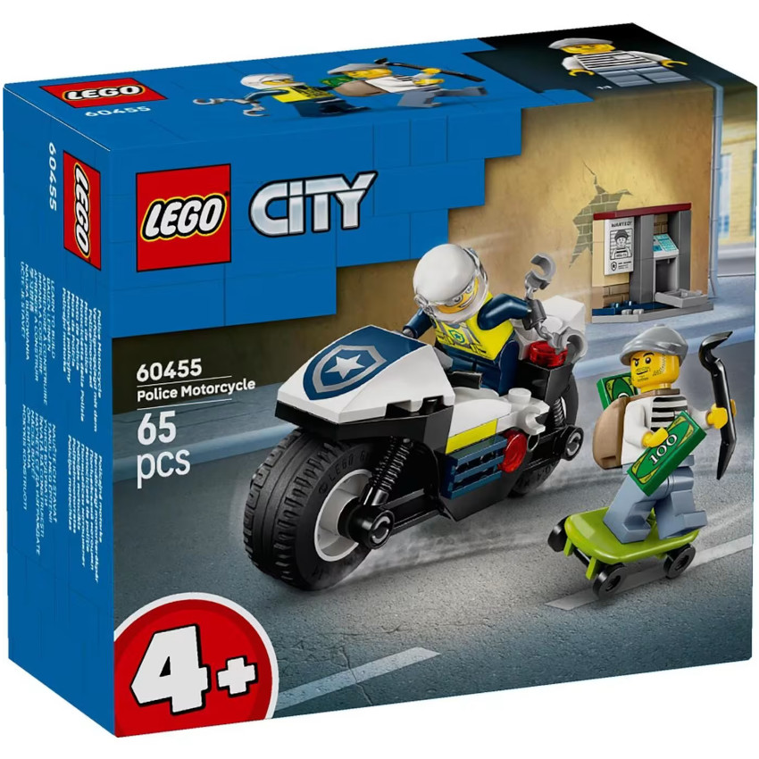 La course-poursuite en moto de police Lego City 