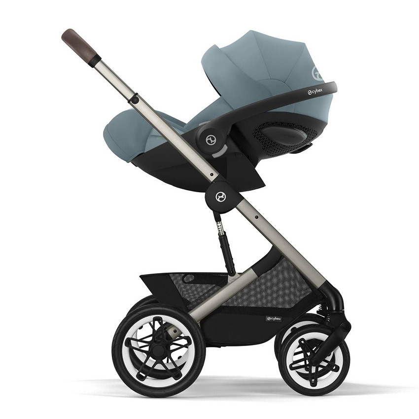Poussette Talos S Lux tout-terrain Stormy Blue/Chassis Taupe 
