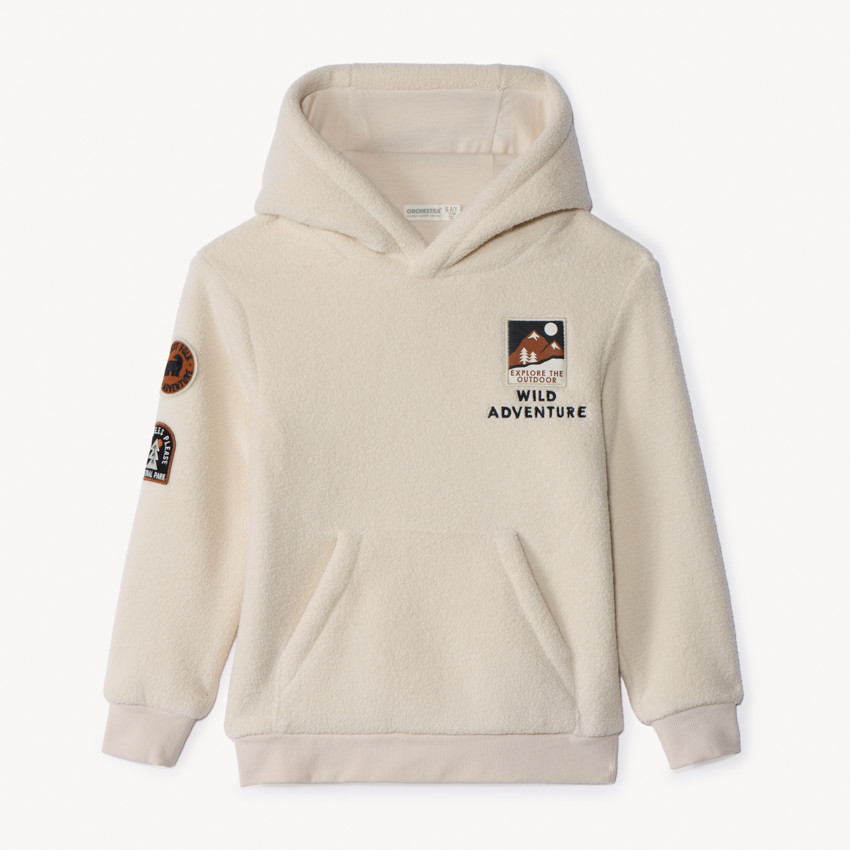 Sherpa hoodie voor jongens 