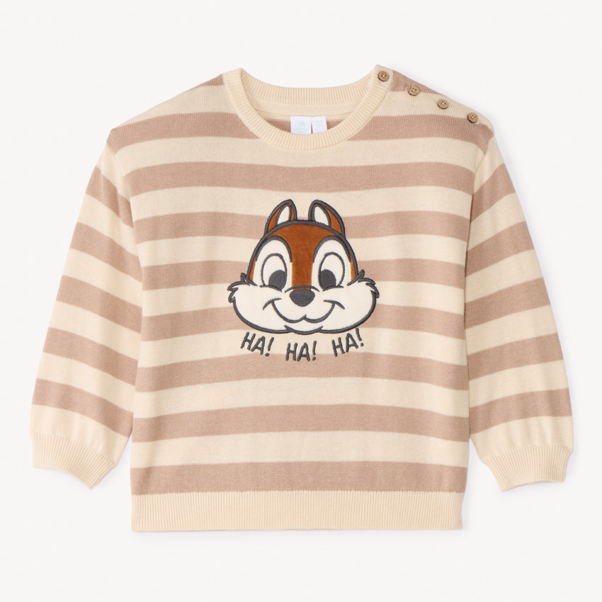 Pull tricot avec broderie Tic et Tac Disney pour bébé garçon 