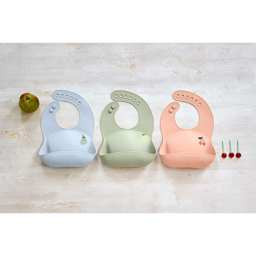 Bavoir silicone Happy Fruits Poire 1pc 