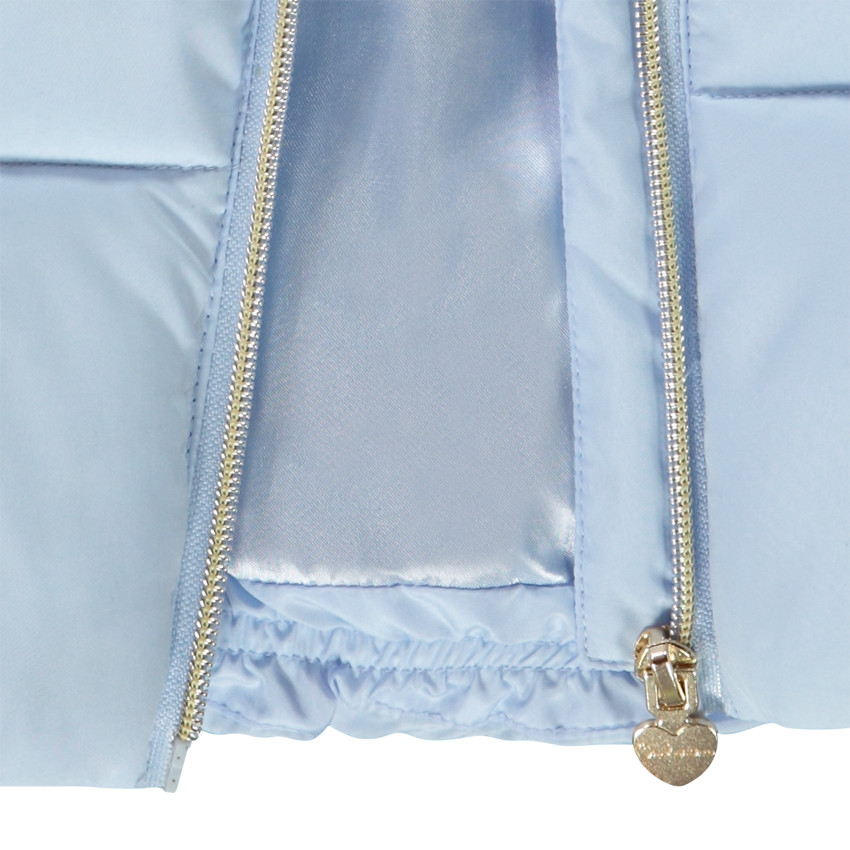 Donsjas mouwloos satijn effect voor meisjes 