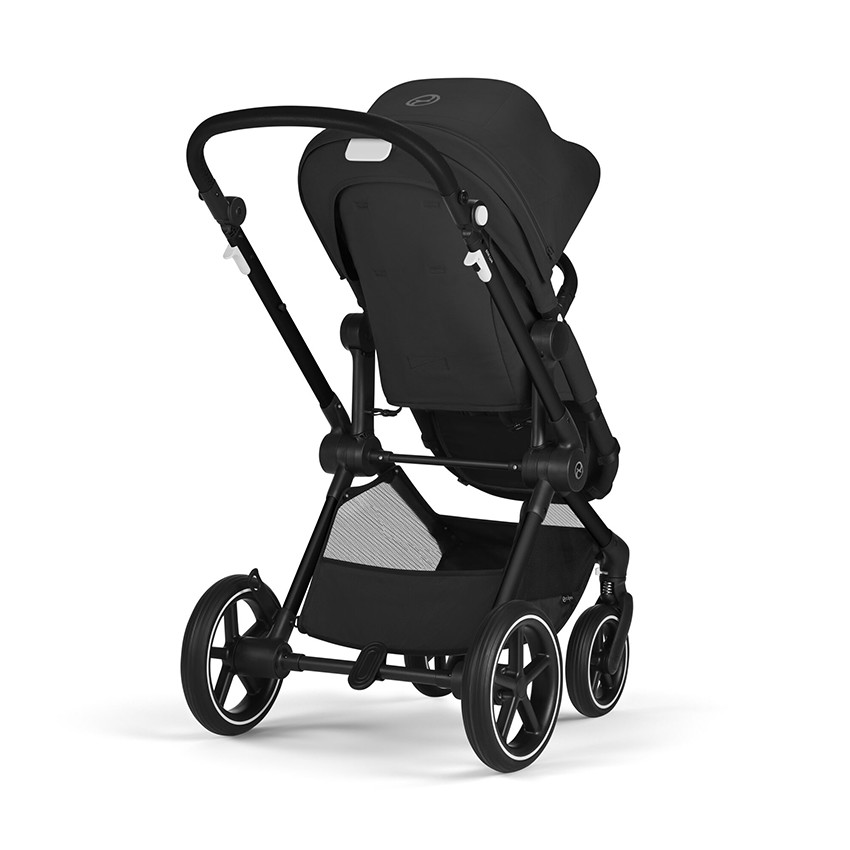 Poussette 2 en 1 convertible Eos Lux black/moon black 
