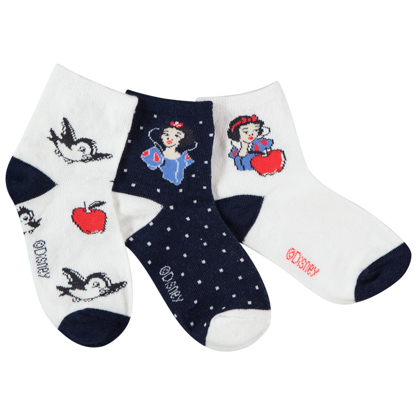 Lot de 3 paires de chaussettes print Blanche-Neige Disney pour fille 