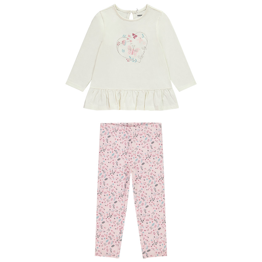 Set van 2 delen met bedrukte onderbroek voor meisjes 