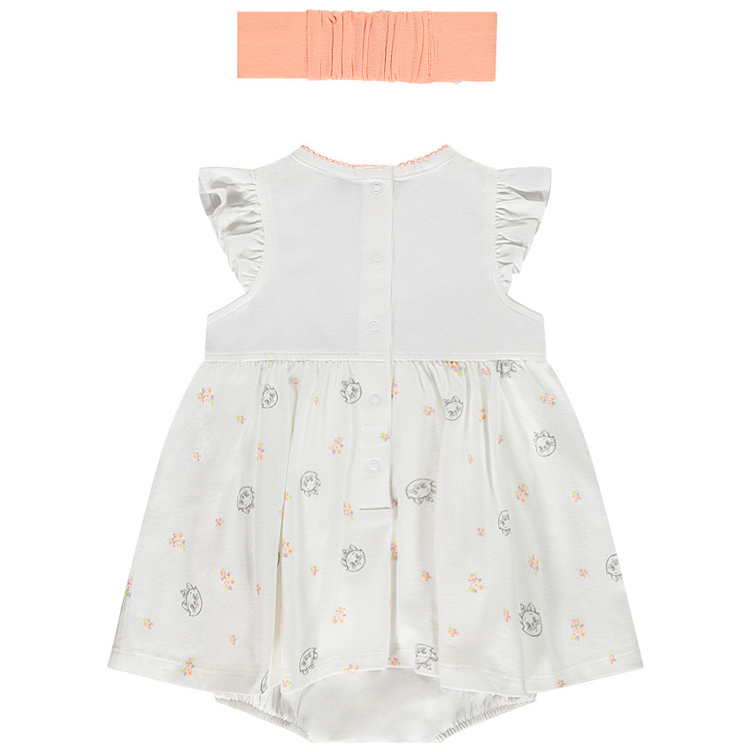 Ensemble robe body + bandeau Marie Disney pour bébé fille 