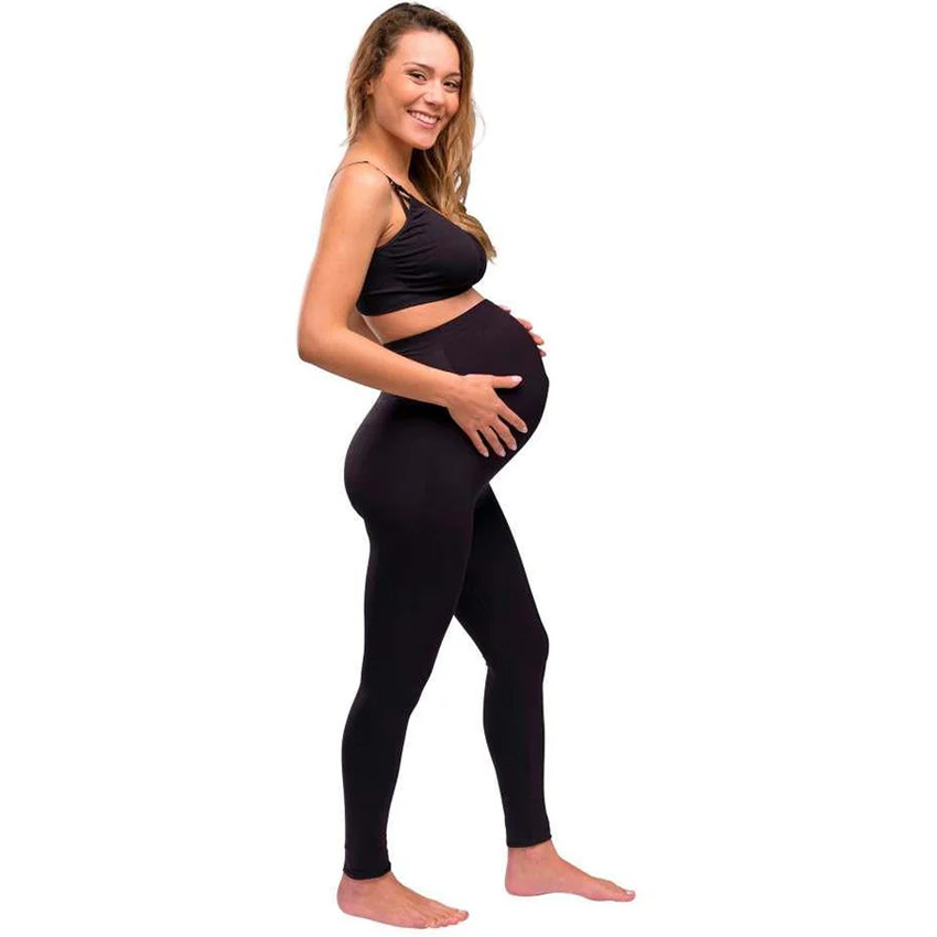 M - Legging de soutien de maternité - Recyclé - Noir 