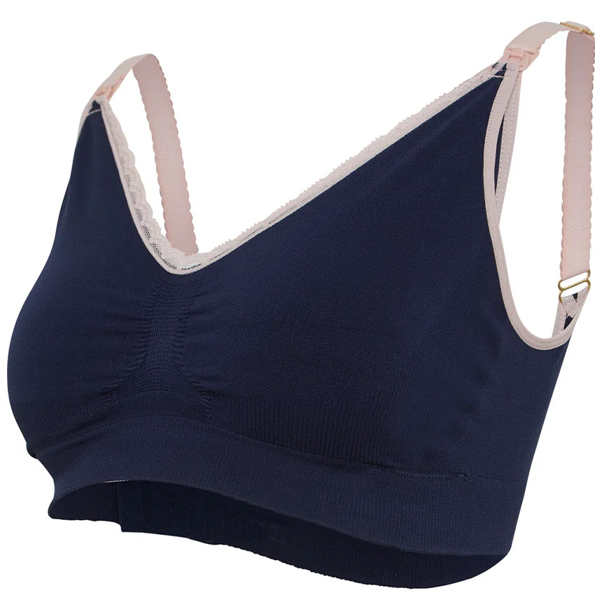 S - Soutien-gorge d'allaitement sans coutures - Deluxe Bleu/rose 