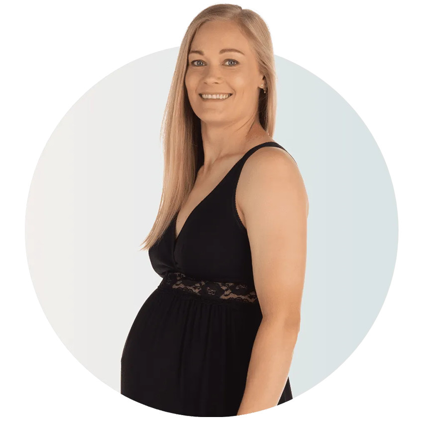 S - Nachtjurk Zwangershap & Borstvoeding Zwart  