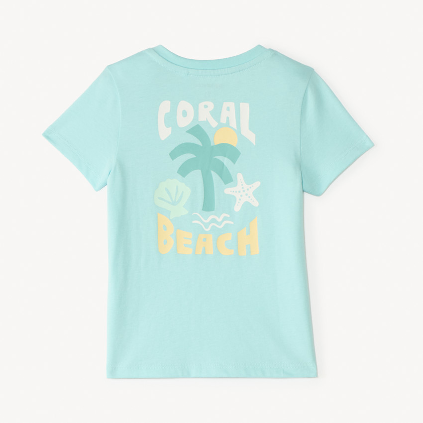 T-shirt manches courtes print fantaisie palmier pour bébé garçon 