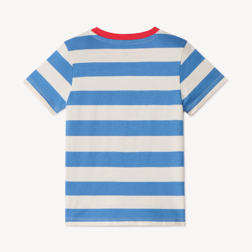 T-shirt manches courtes rayé Superman Warner pour bébé garçon 