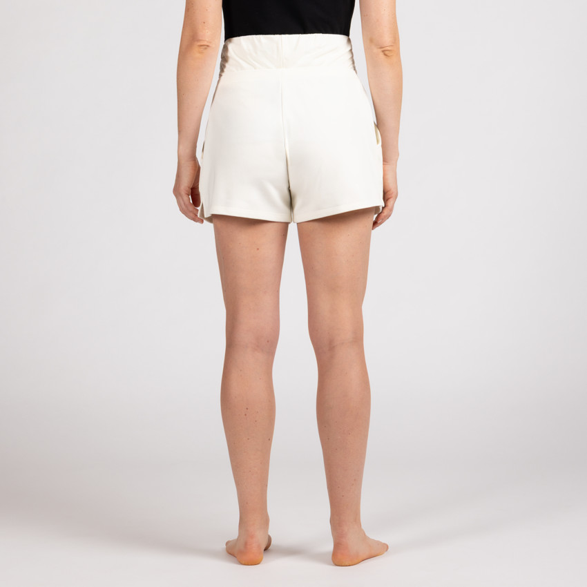 Zwangere fleece short met hoge hoofdband 