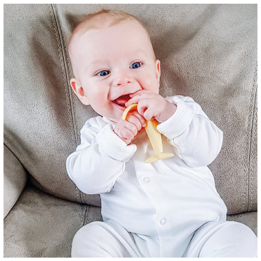 Jouet de dentition forme de banane en silicone 3m+ 