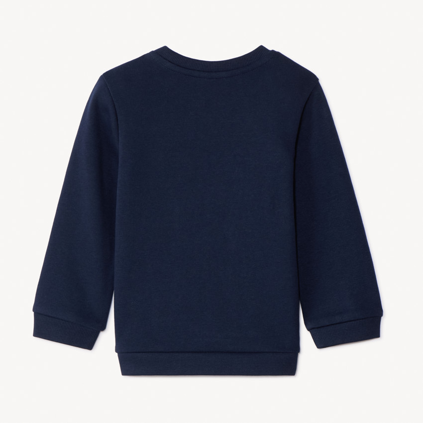 Sweatshirt in fleece met embossed print voor babyjongens 