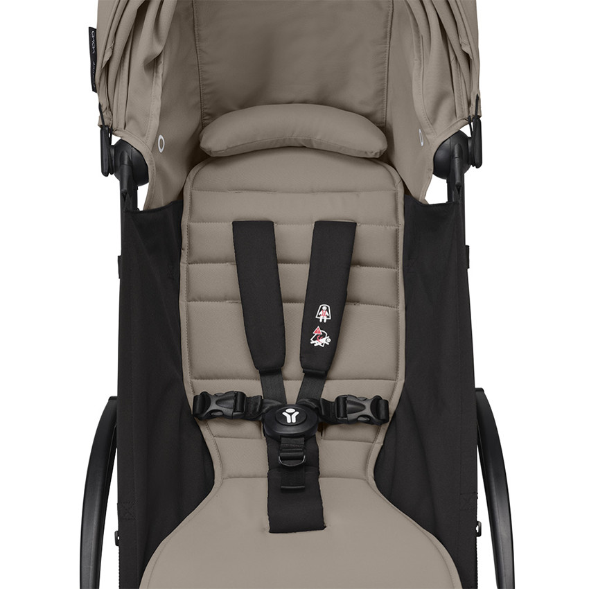 Kinderwagen Stokke® YOYO³ vanaf 6 maanden - Frame zwart/Taupe 