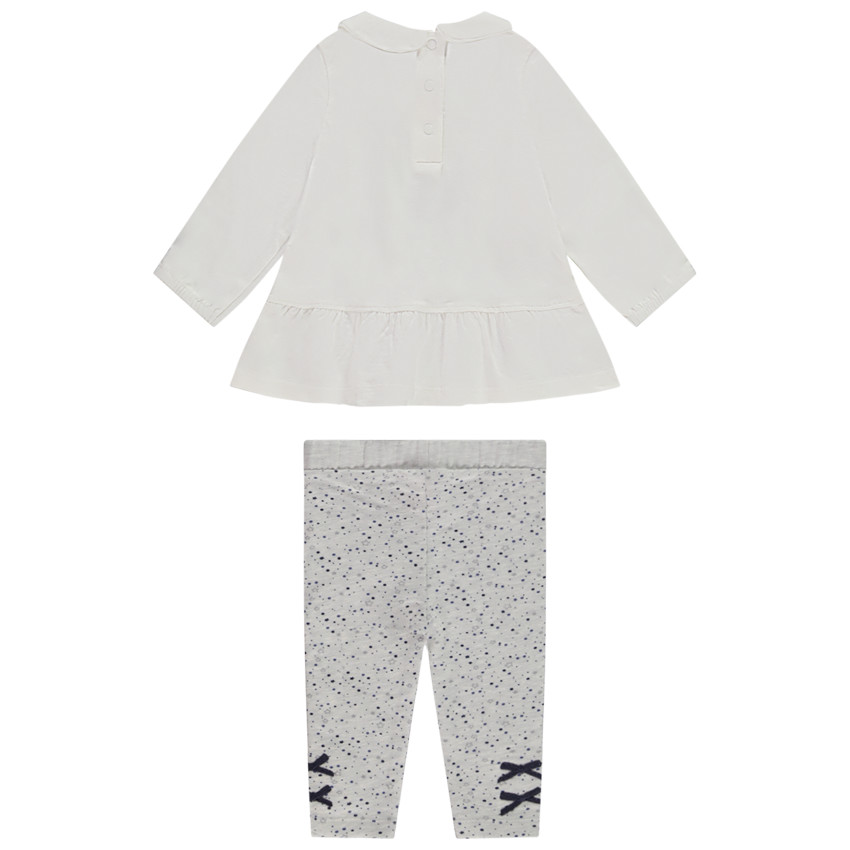 Ensemble tunique + pantalon imprimé Planet pour bébé fille 