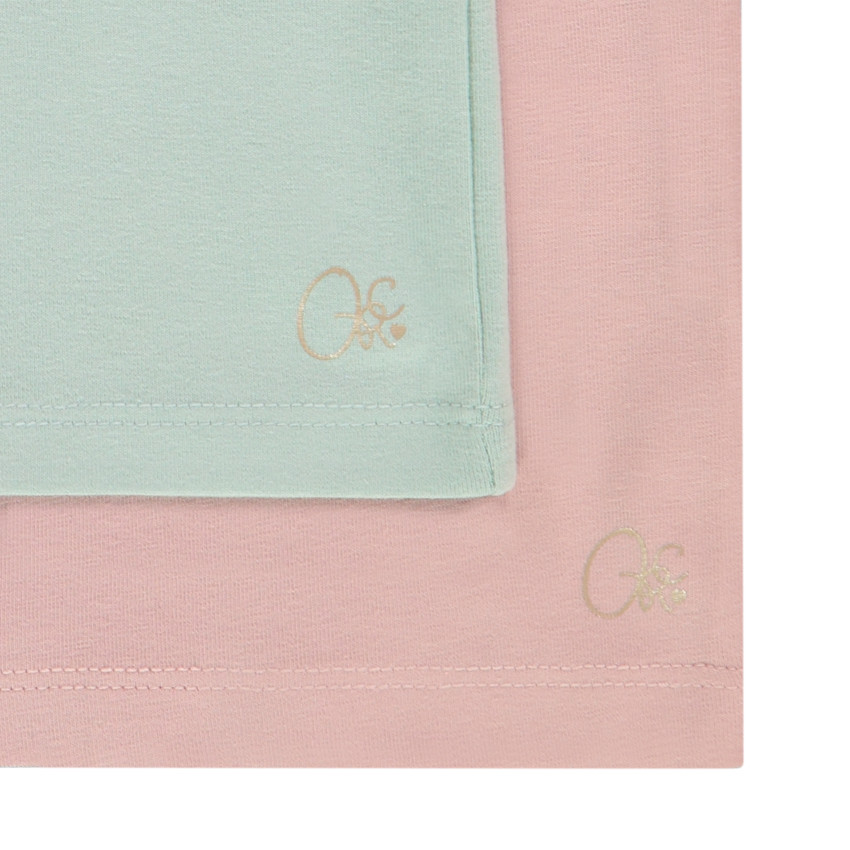 Lot de 2 sous-pulls unis à col roulé pour fille 