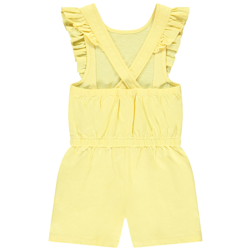 Mouwloze combi-short met volant voor meisjes 