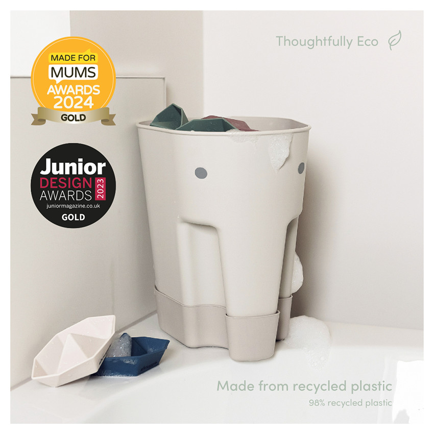 Box de rangement jouets de bain Ellie l'éléphant Taupe   