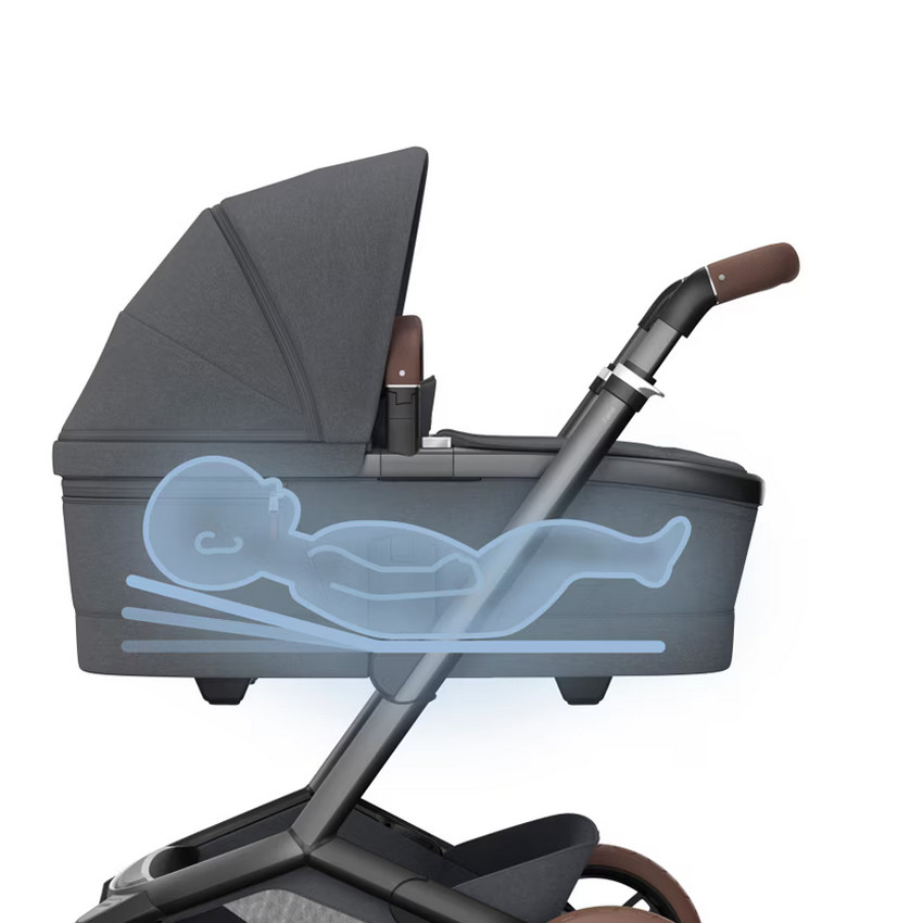 Draagmand kinderwagen Fame Twillic Graphite 