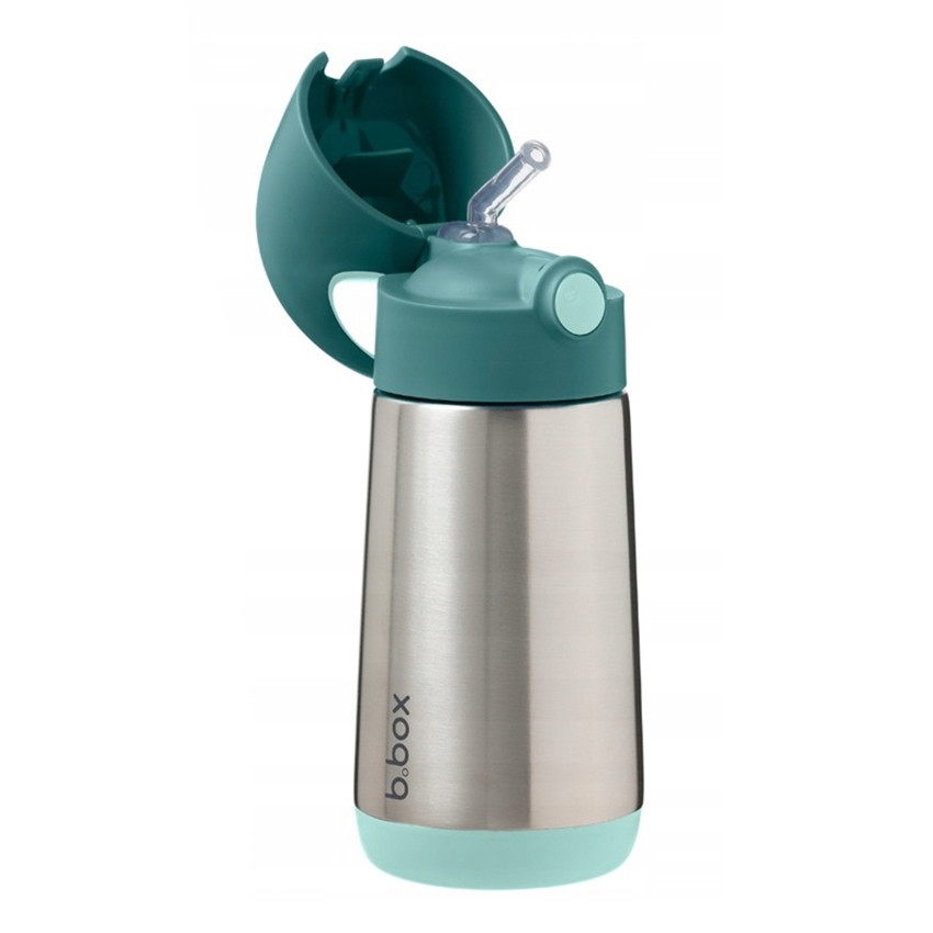 Thermos drinkfles met rietje 350ml Emerald Forest 