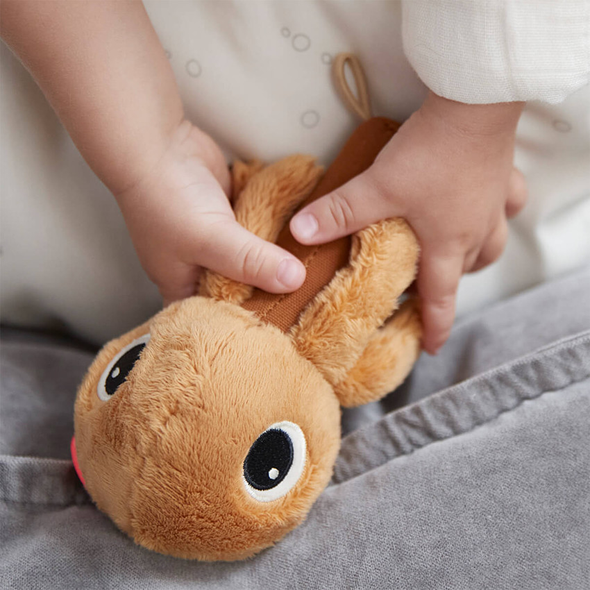 Hochet d'éveil avec miroir - Jelly rose 