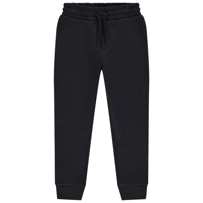 Jogging molleton uni à découpes pour garçon 