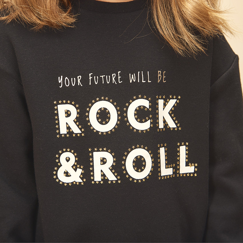 Fleece jurk met lange mouwen voor meisjes 