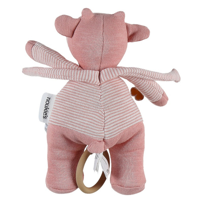 Muzikale knuffel van katoen Lola - Roze 