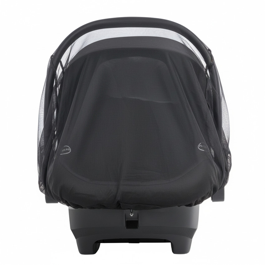 Muggenscherm Simone voor babyautostoel - Zwart 
