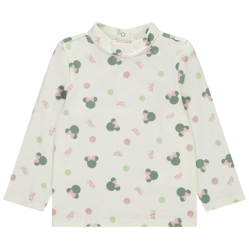 Sous-pull col cheminée imprimé Minnie Disney pour bébé fille 