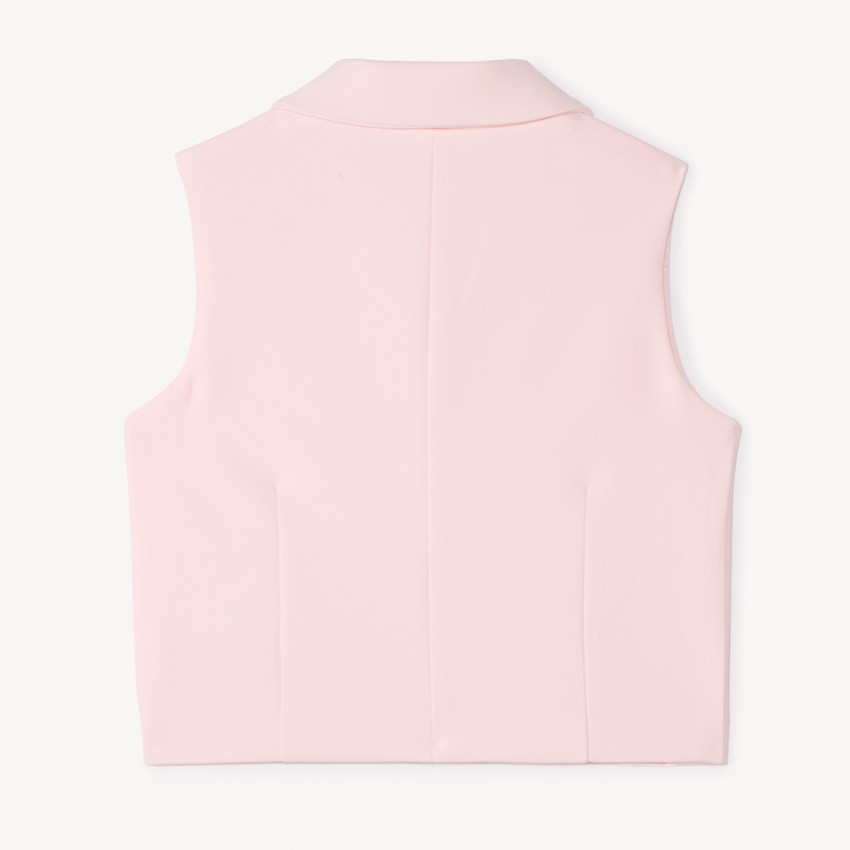 Veste sans manches style blazer fille 
